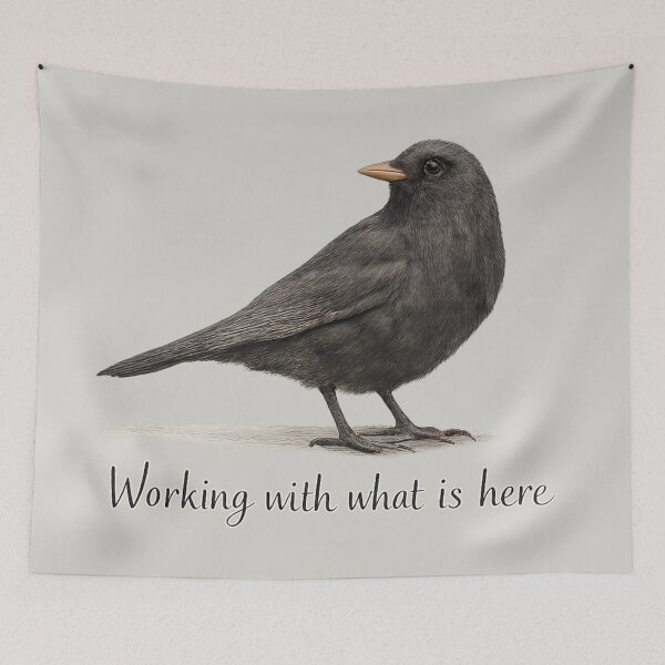 Item preview, Working with What Is Here Blackbird designed and sold by ChirpInc.
