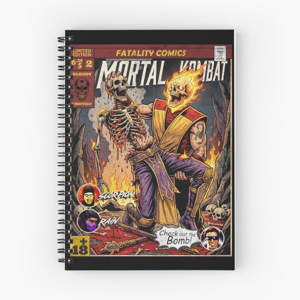 Item preview, Mortal Kombat Scorpion Vintage Comic Cover Art designed and sold by Back2Collage.