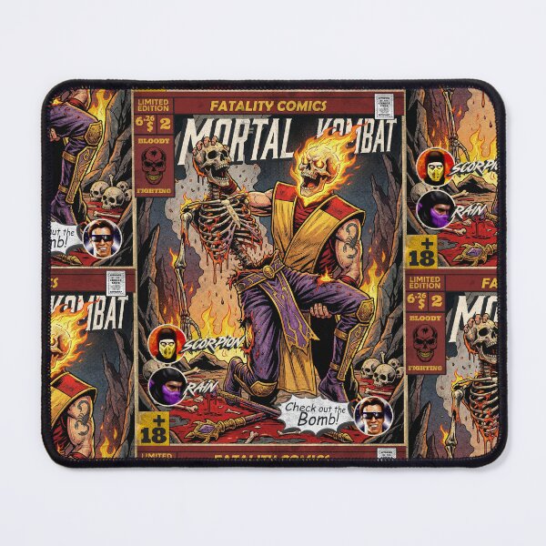 Item preview, Mortal Kombat Scorpion Vintage Comic Cover Art designed and sold by Back2Collage.