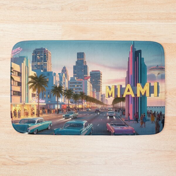 Item preview, Miami retro designed and sold by RadiantGraphics.