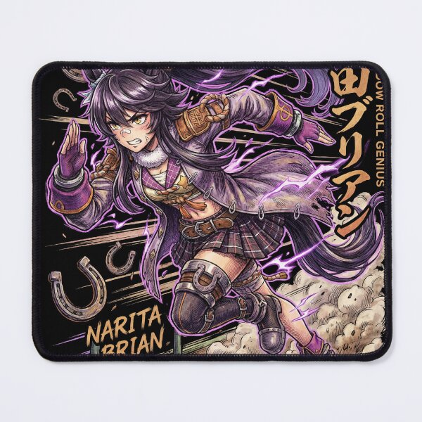 Item preview, Narita Brian Umamusume Pretty Derby Horse Girl Racing Idol Shadow Roll Triple Crown Dark Horse Fan Art Portrait Poster T-Shirt Sticker Print Gift designed and sold by Senpaiwaves.