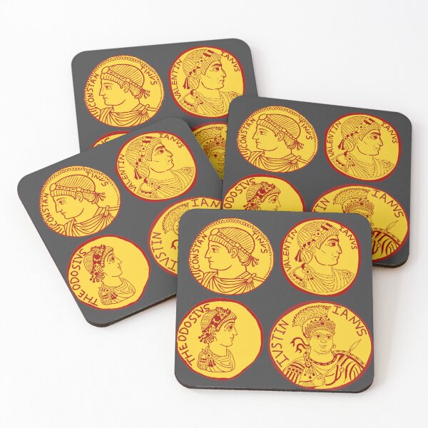 Item preview, Great Christian Roman Emperors | Accurate Roman Byzantine Coins Art designed and sold by Based History.