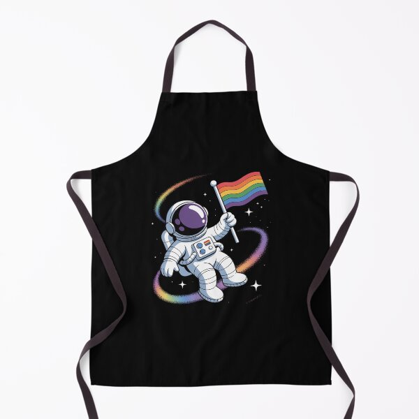 Item preview, LGBTQ Astronaut Moon Rainbow Flag Space Gay Pride Ally designed and sold by KotexTemu.