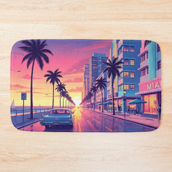 Item preview, Miami retro designed and sold by RadiantGraphics.
