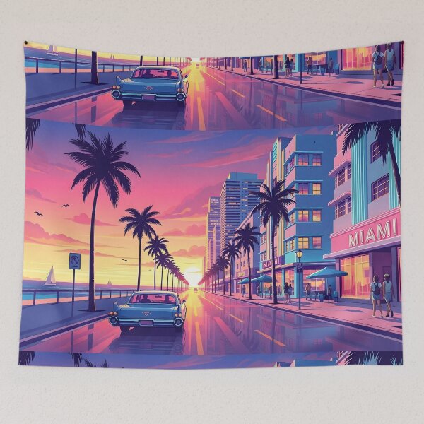 Item preview, Miami retro designed and sold by RadiantGraphics.