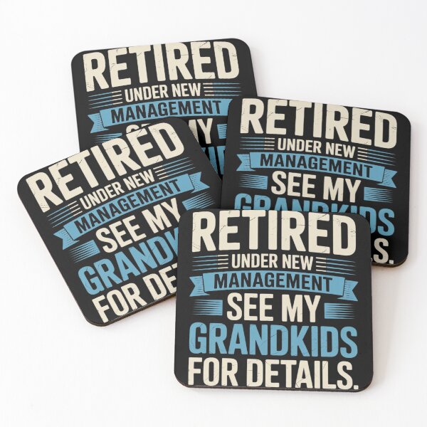 Item preview, Retired Under New Management Grandkids Grandpa Retirement designed and sold by InspiredFoul.