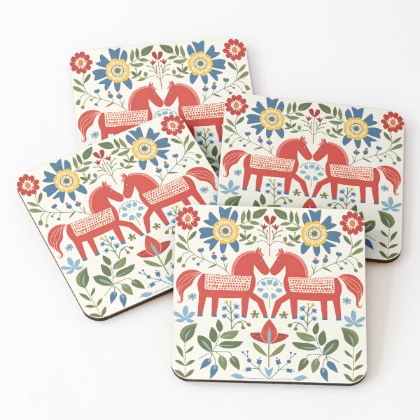 Item preview, Swedish Dala Horses, Floral Horses designed and sold by xiao xuans.