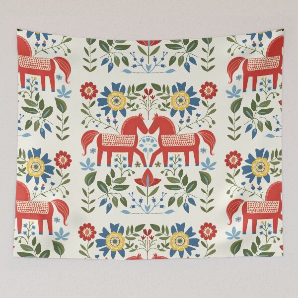 Item preview, Swedish Dala Horses, Floral Horses designed and sold by xiao xuans.