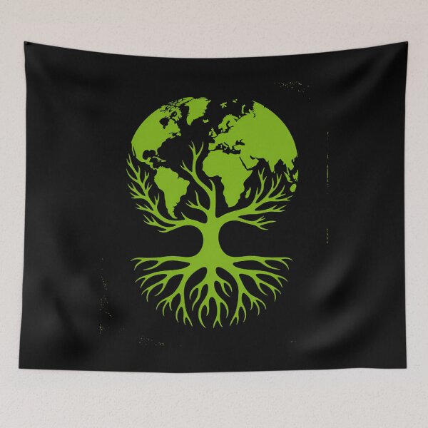 Item preview, Earth Day Cute World Map Environment Plant designed and sold by TikCore.