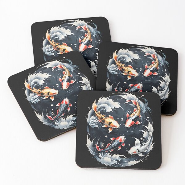Item preview, The beauty of koi reflected in dark gentle water. designed and sold by MissYouONLY.