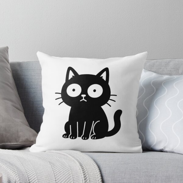 Item preview, No Thoughts Head Empty – Cute Black Cat Staring designed and sold by Ndart17.