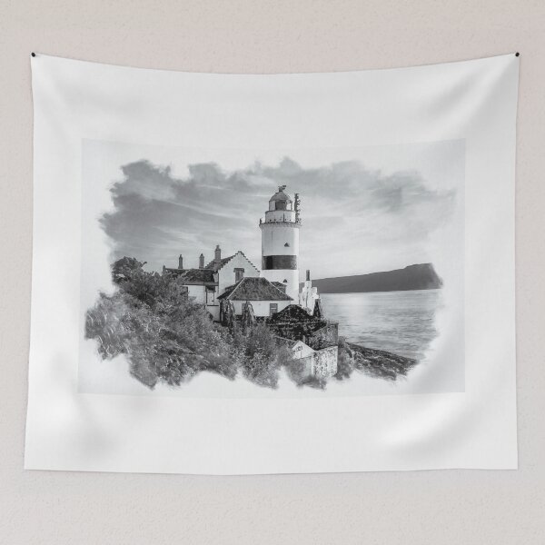Item preview, Cloch Lighthouse Watercolour designed and sold by RJW Images.