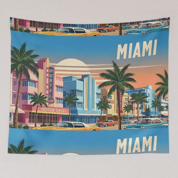 Item preview, Miami retro designed and sold by RadiantGraphics.