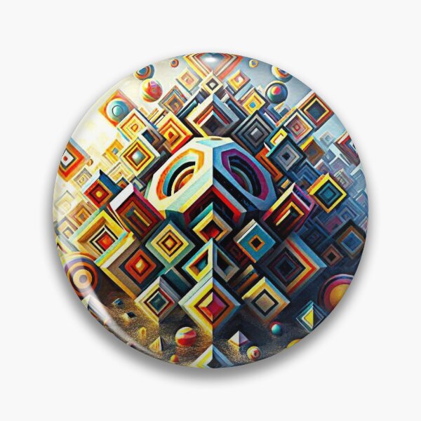 Item preview, Prism Rise – Floating Shapes in a Surreal Sea designed and sold by Dogandesighn.
