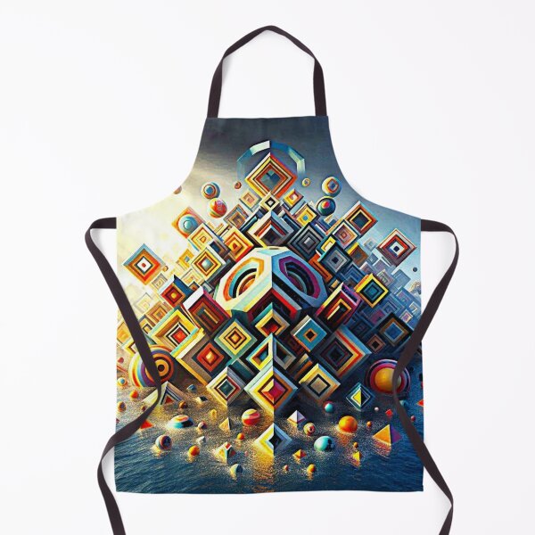 Item preview, Prism Rise – Floating Shapes in a Surreal Sea designed and sold by Dogandesighn.