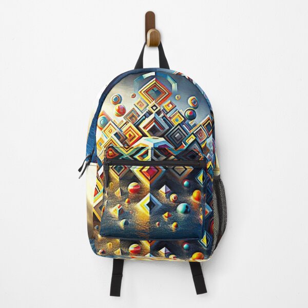 Item preview, Prism Rise – Floating Shapes in a Surreal Sea designed and sold by Dogandesighn.