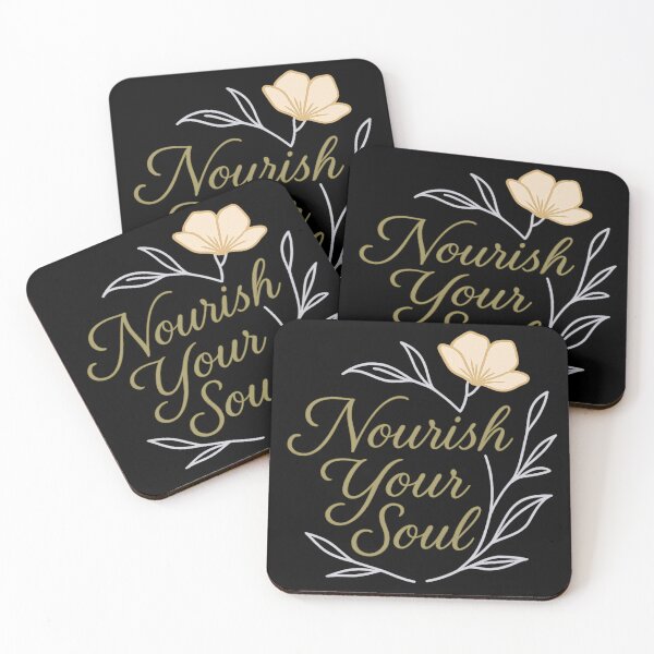 Item preview, Nourish Your Soul Aesthetic Sticker - Mental Health Affirmation designed and sold by PrintMod.