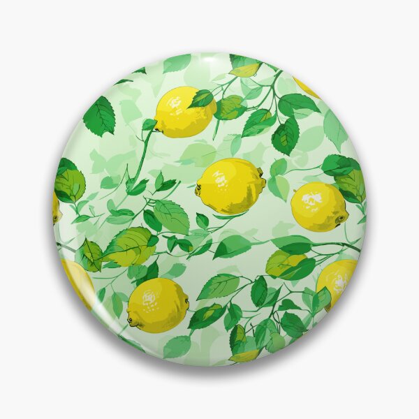 Item preview, Refreshing Lemon & Green Leaves - Bright Summer Fruit Art designed and sold by PrithviApparels.
