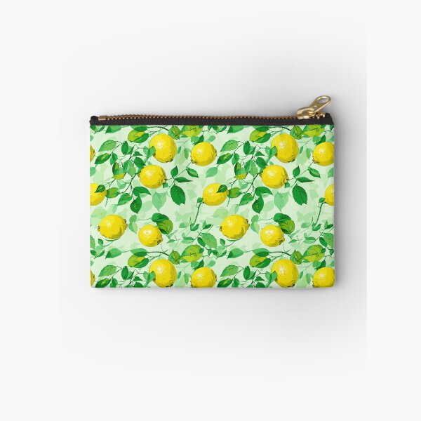 Item preview, Refreshing Lemon & Green Leaves - Bright Summer Fruit Art designed and sold by PrithviApparels.