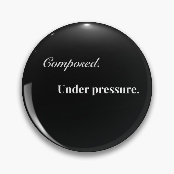 Item preview, Composed Under Pressure – Minimalist Black and White Typography designed and sold by Kindloom.