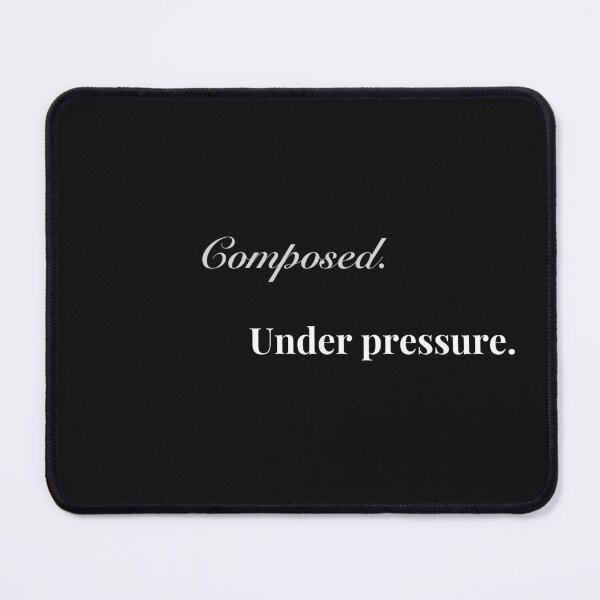 Item preview, Composed Under Pressure – Minimalist Black and White Typography designed and sold by Kindloom.