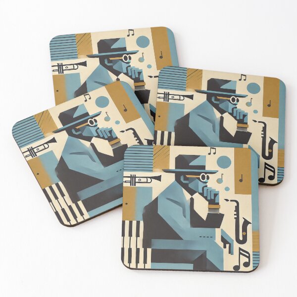 Item preview, Jazz Cubist Vibes – Syncopated Colors designed and sold by konkav.