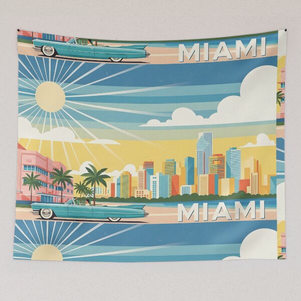 Item preview, Miami retro designed and sold by RadiantGraphics.