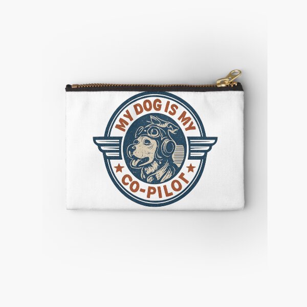 Item preview, My Dog Is My Co-Pilot Sticker - Vintage Dog Lover Design designed and sold by PrintMod.