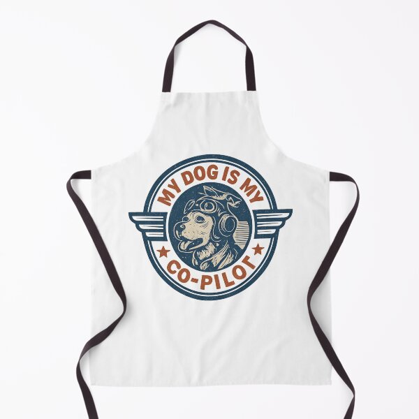 Item preview, My Dog Is My Co-Pilot Sticker - Vintage Dog Lover Design designed and sold by PrintMod.