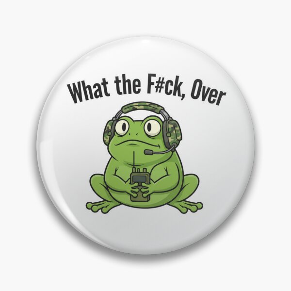 Item preview, Funny Tactical Frog What the Fuck Over Military Radio Operator Humor designed and sold by Selloria.
