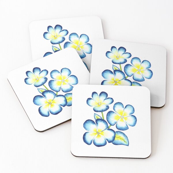 Item preview, Blue-yellow flowers, Ukraine art, Petrykivka style, author's drawing, bouquet designed and sold by Sunflower-7.