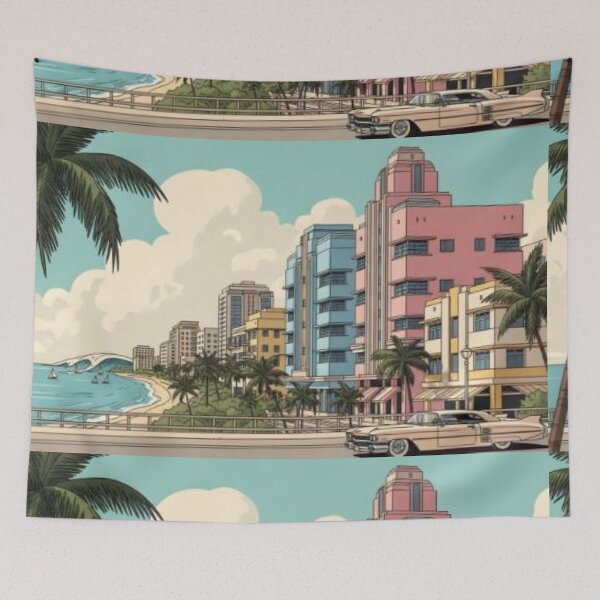Item preview, Miami retro designed and sold by RadiantGraphics.