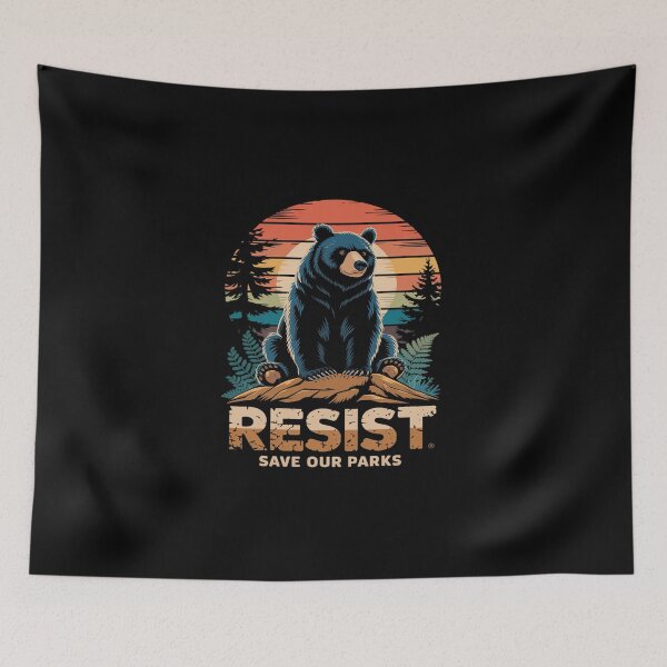 Item preview, Womens Resist Save Our Parks Alt US National Parks Bear Nature designed and sold by DigitaldeligArt.