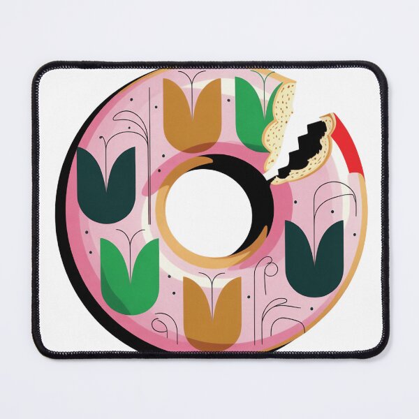 Item preview, Scandinavian Folk Donut Art – Floral Wycinanki Inspired Vector Illustration designed and sold by A-to-y.