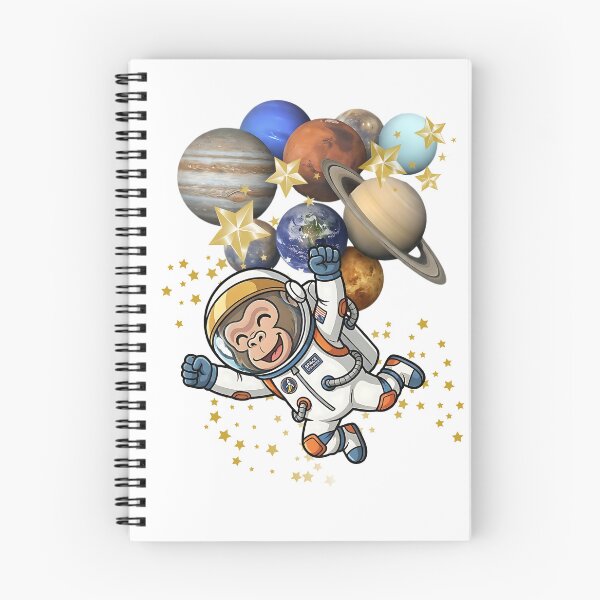 Item preview, Space Monkey Adventure – Beak Bros Junior Astronaut with Planet Balloons ?✨ designed and sold by BeakBros.