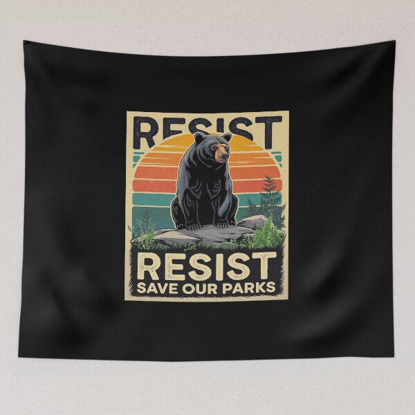 Item preview, Womens Resist Save Our Parks Alt US National Parks Bear Nature  designed and sold by DigitaldeligArt.