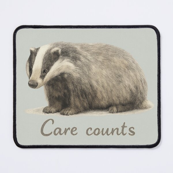 Item preview, Care Counts Badger designed and sold by ChirpInc.