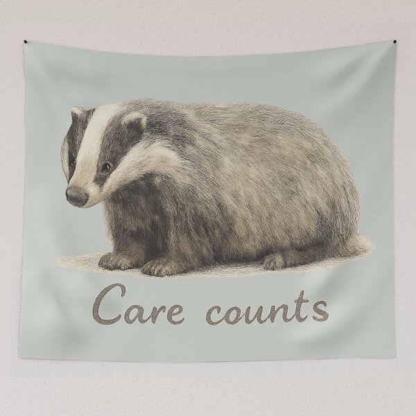 Item preview, Care Counts Badger designed and sold by ChirpInc.