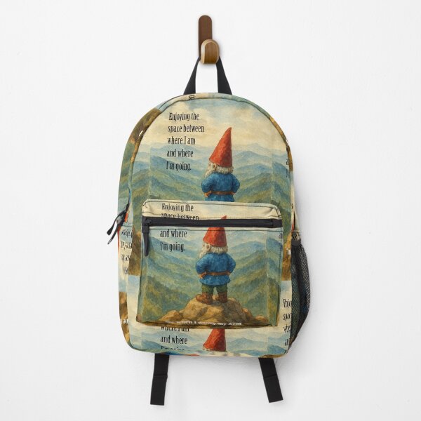 Item preview, Gnome-Enjoying the Space between where I am& where I’m going  designed and sold by Feldymerch.