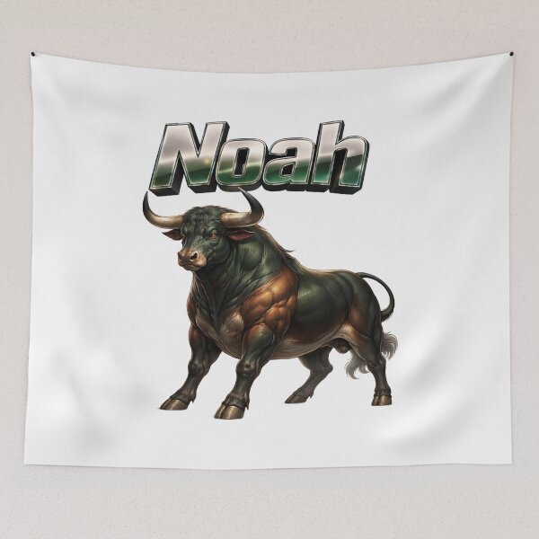 Item preview, Noah Year of the Ox Eastern Zodiac Bull Power Strength Design designed and sold by AlexLineArt.