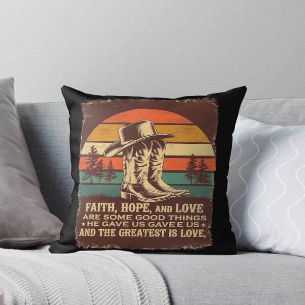 Item preview, He Gave Us and The Greatest is Love Boots Hat Sand  designed and sold by MarkLeedsArt.