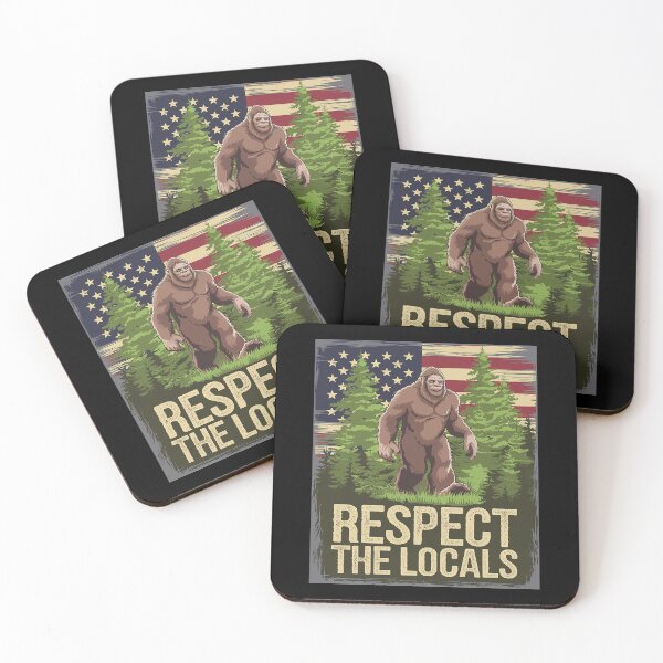 Item preview, Womens Respect The Local America's National Parks Bigfoot USA Flag designed and sold by DigitaldeligArt.