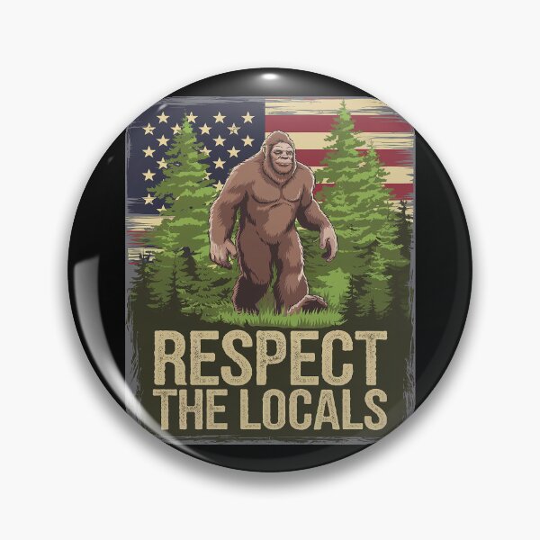 Item preview, Womens Respect The Local America's National Parks Bigfoot USA Flag designed and sold by DigitaldeligArt.