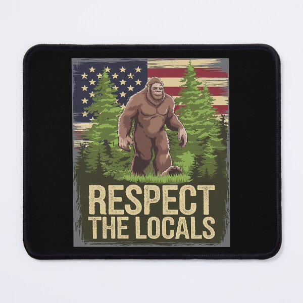 Item preview, Womens Respect The Local America's National Parks Bigfoot USA Flag designed and sold by DigitaldeligArt.