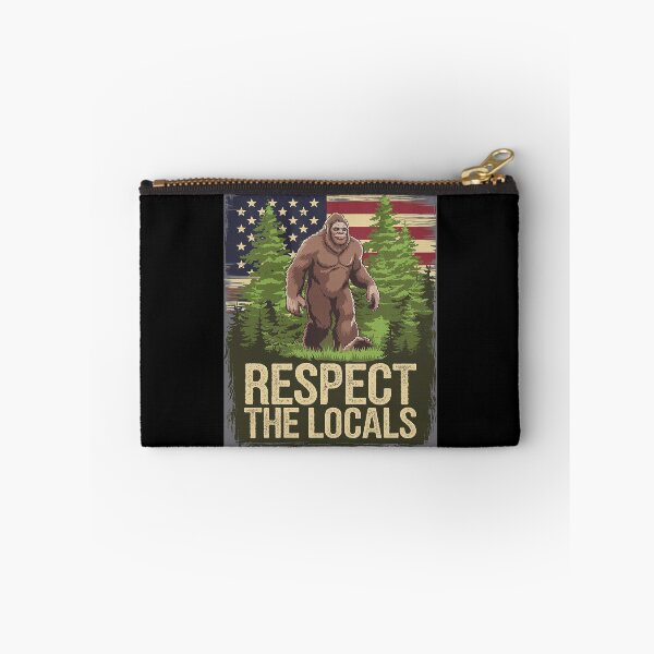 Item preview, Womens Respect The Local America's National Parks Bigfoot USA Flag designed and sold by DigitaldeligArt.