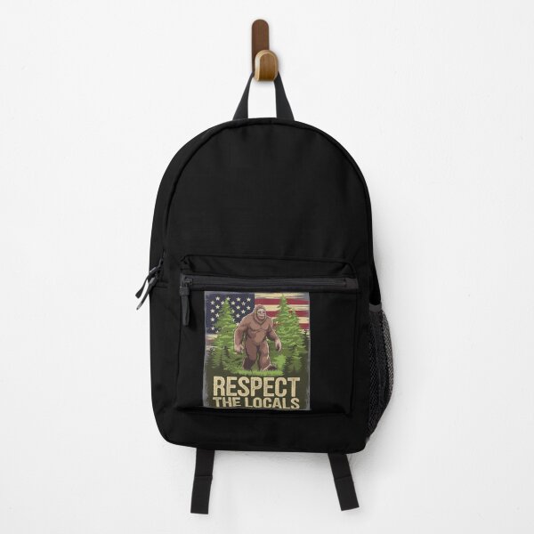 Item preview, Womens Respect The Local America's National Parks Bigfoot USA Flag designed and sold by DigitaldeligArt.