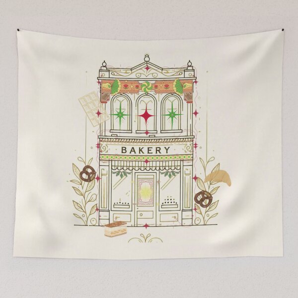 Item preview, Magical Bakery Illustration – Dreamy Cake Shop with Floating Desserts designed and sold by Sugar Wisdom .