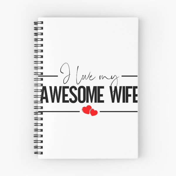 Item preview, I Love My Avesome Wife - Perfect Love Typography Gift, B designed and sold by HGstudioDesign.