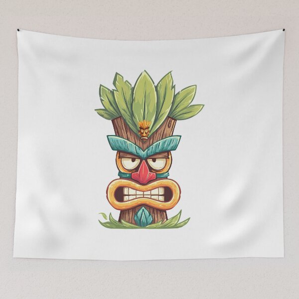 Item preview, Tribal Tiki Mask Jungle Totem Illustration designed and sold by DesignArtist.ia.