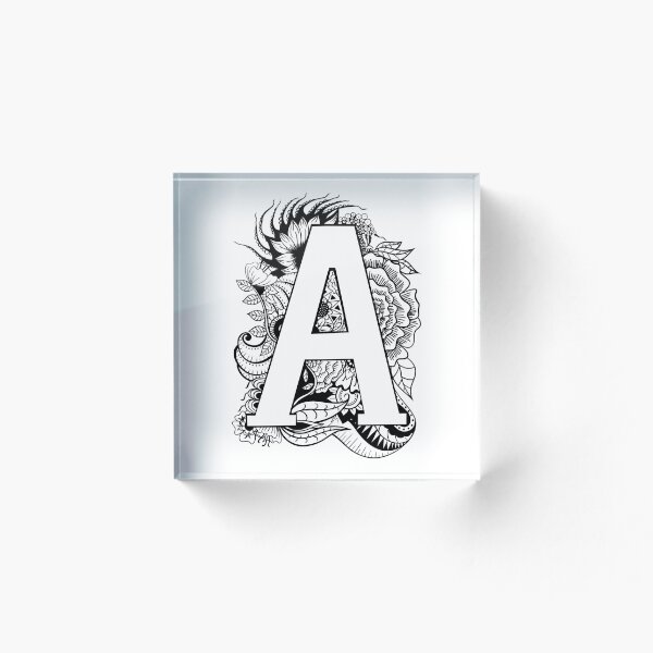 Item preview, Letter A Botanical design designed and sold by ZeborahGrace.
